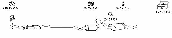  FO_225 Exhaust system FO225