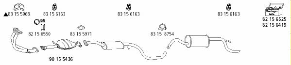  FO_245 Exhaust system FO245