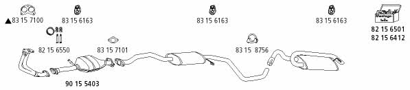  FO_254 Exhaust system FO254