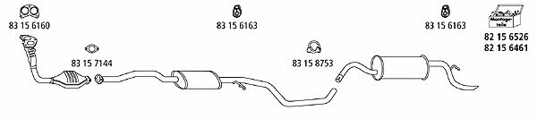 HJS Leistritz FO_266 Exhaust system FO266