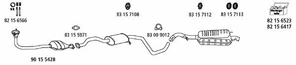 HJS Leistritz FO_327 Exhaust system FO327