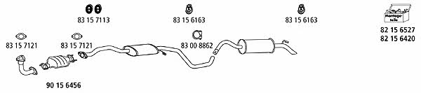  FO_354 Exhaust system FO354