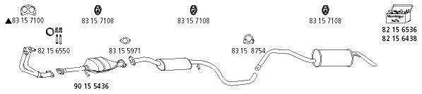 HJS Leistritz FO_358 Exhaust system FO358