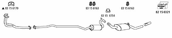 HJS Leistritz FO_423 Exhaust system FO423