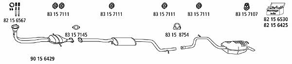  FO_524 Exhaust system FO524