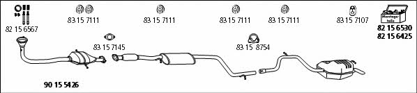  FO_525 Exhaust system FO525