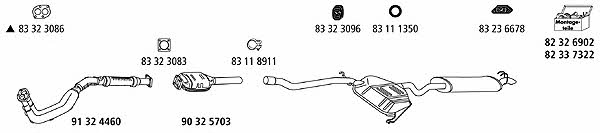 HJS Leistritz LAN_84 Exhaust system LAN84