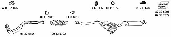 HJS Leistritz LAN_85 Exhaust system LAN85