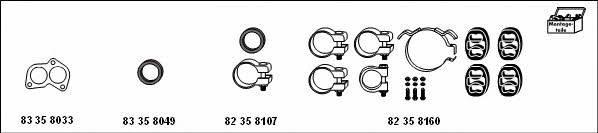 HJS Leistritz MT-VO33 Exhaust system MTVO33