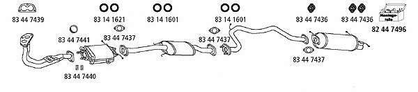 HJS Leistritz MA_127 Exhaust system MA127