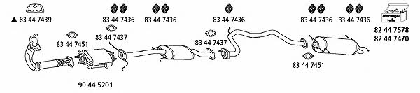 HJS Leistritz MA_141 Exhaust system MA141