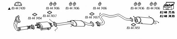  MA_168 Exhaust system MA168