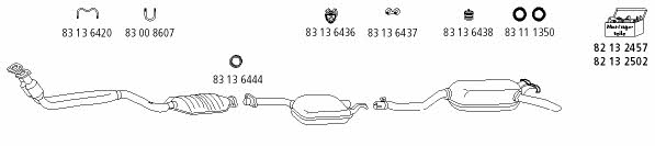  ME_206 Exhaust system ME206