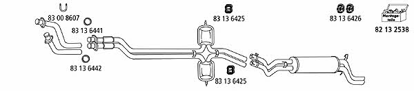 HJS Leistritz ME_292 Exhaust system ME292