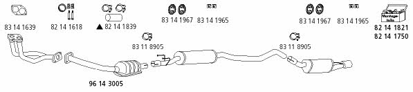 HJS Leistritz OP_107 Exhaust system OP107