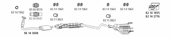 HJS Leistritz OP_1392 Exhaust system OP1392