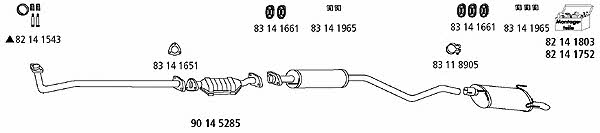 HJS Leistritz OP_286 Exhaust system OP286