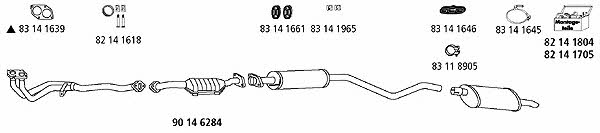 HJS Leistritz OP_296 Exhaust system OP296