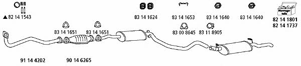 HJS Leistritz OP_563 Exhaust system OP563