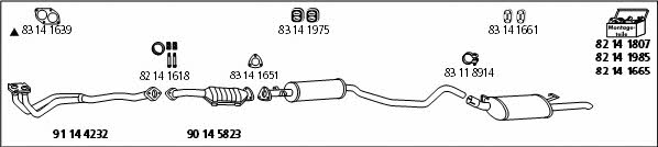  OP_623 Exhaust system OP623