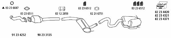  RE_222 Exhaust system RE222