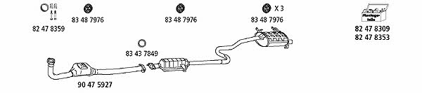 HJS Leistritz SUZ_8 Exhaust system SUZ8