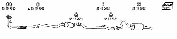 HJS Leistritz MI_36 Exhaust system MI36