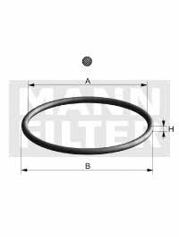 Mann-Filter DIH 1 O-ring for oil filter cover DIH1