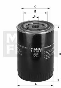 Mann-Filter W 1254/2 X Hydraulic filter W12542X