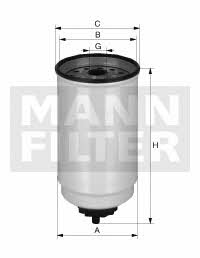 Mann-Filter WK 10 017 X Fuel filter WK10017X