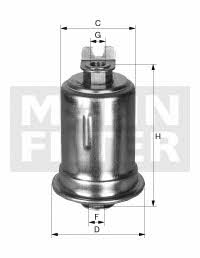 Mann-Filter WK 614/26 X Fuel filter WK61426X