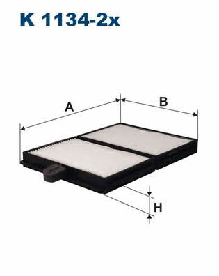 Cabin filter Filtron K 1134-2X