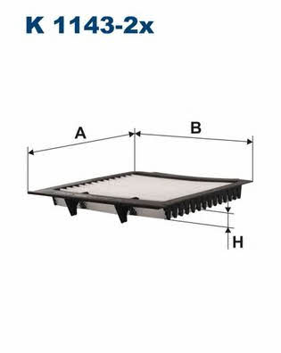 Cabin filter Filtron K 1143-2X