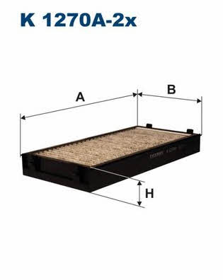 Cabin filter with activated carbon Filtron K 1270A-2X