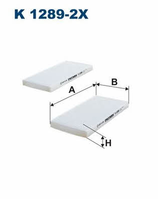 Cabin filter Filtron K 1289-2X