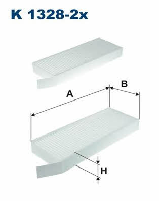 Cabin filter Filtron K 1328-2X