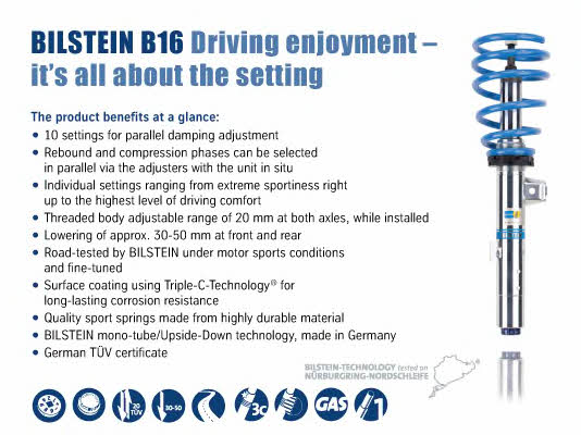 Bilstein BIL_000966 Suspension Kit, coil springs BIL000966