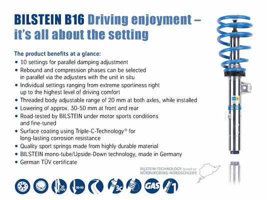 Bilstein BIL_003249 Suspension Kit, coil springs BIL003249