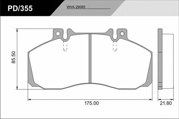 Fras-le PD/355_CV ADVANCED Brake Pad Set, disc brake PD355CVADVANCED