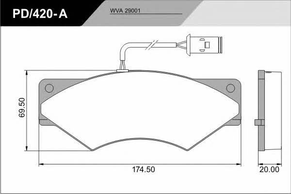 Fras-le PD/420-A_CV ADVANCED Brake Pad Set, disc brake PD420ACVADVANCED