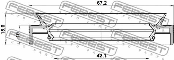 Febest SHAFT SEALS SINGLE – price [object Object] PLN