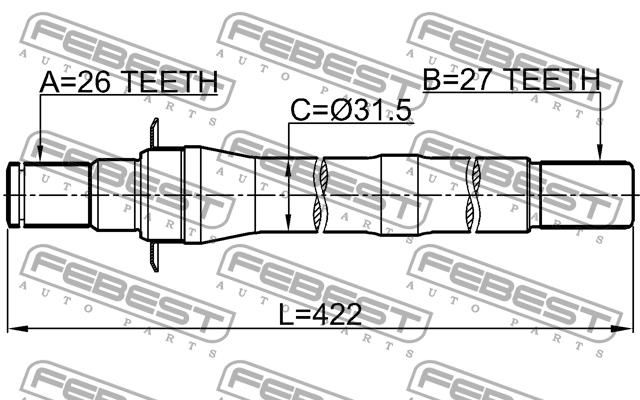 Buy Febest 1212IX35AT4WD – good price at EXIST.AE!