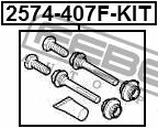 Caliper slide pin Febest 2574-407F-KIT