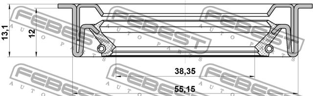 Buy Febest 95LDS40551213C – good price at EXIST.AE!