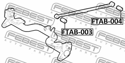 Silent block Febest FTAB-003