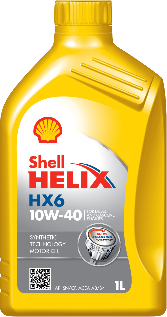 Shell HELIX HX 6 10W-40 1L Engine oil Shell Helix HX6 10W-40, 1L HELIXHX610W401L