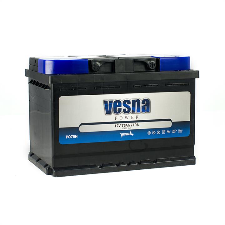 Vesna 415 975 Battery Vesna Power 12V 75AH 710A(EN) R+ 415975