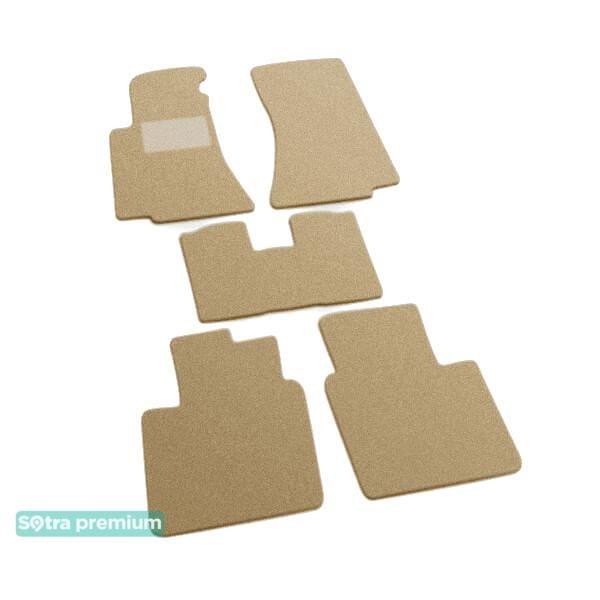 Sotra 00007-CH-BEIGE Interior mats Sotra two-layer beige for Opel Omega a (1986-1993), set 00007CHBEIGE