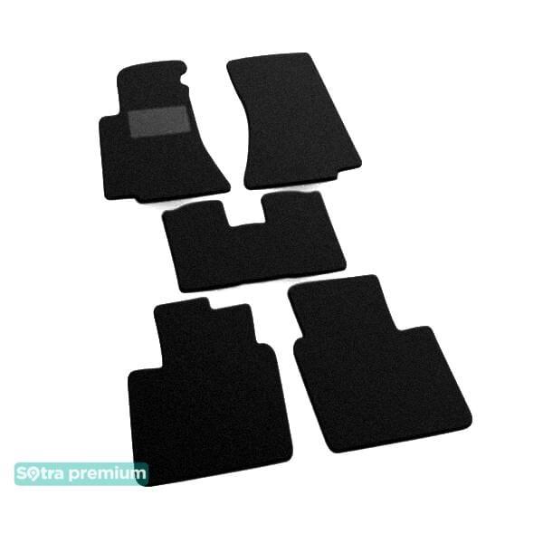 Sotra 00007-CH-BLACK Interior mats Sotra two-layer black for Opel Omega a (1986-1993), set 00007CHBLACK