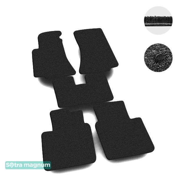 Sotra 00007-MG15-BLACK Interior mats Sotra two-layer black for Opel Omega a (1986-1993), set 00007MG15BLACK